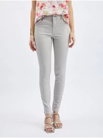 Orsay Jasnoszare jeansy damskie skinny fit - Kobieta