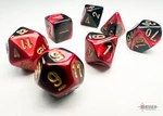 Chessex Sada kostek Chessex Gemini Black-Red/Gold Mini Polyhedral 7-Die Set