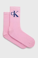 Ponožky Calvin Klein Jeans dámske, ružová farba, 701218750