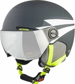 Alpina Zupo Visor Q-Lite Junior Ski helmet Charcoal/Neon Matt L Lyžiarska prilba