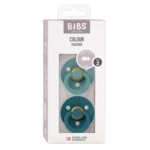 BIBS Colour Dudlíky z přírodního kaučuku - velikost 2, Nordic Mint/Forest Lake 2 ks BIBS Colour Dudlíky z přírodního kaučuku - velikost 2, Nordic Mint/Forest Lake 2 ks