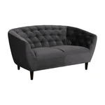 Ciemnoszara aksamitna sofa Actona Ria, 150 cm