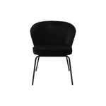 Czarne aksamitne krzesła zestaw 2 szt. Admit – BePureHome