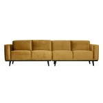 Miodowa aksamitna sofa BePureHome Statement, 280 cm