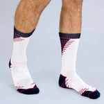 DIM SPORT CREW SOCKS MEDIUM IMPACT 2x - Pánske športové ponožky - biela - červená - modrá