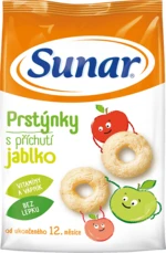 SUNAR detské chrumky jablčné prstienky 50 g