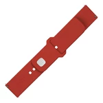 Set silikonových řemínků FIXED Silicone Sporty Strap s Quick Release 20mm pro smartwatch, červená