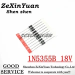 10PCS Zener Diode 5W 18V IN5355B 1N5355B 1N5355 5W DO-15 CASE17-02