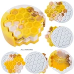 Honeycomb Coaster Resin Molds Set with Storage Box Mold Coaster Molds Resin Casting Mold for DIY Resin Crafts Home Decoration