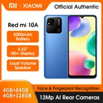 Xiaomi Redmi 10A Smartphone 5000mAh Battery 4GB+64GB/128GB Helio G25 Octa Core 6.53" HD Face+Fingerprint Unlock Cell phone