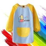 Children Kids Waterproof Art Craft Smock Apron For DIY Painting Drawing With Long Sleeve Birthday Party Favors