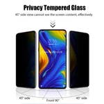 Full Cover Privacy Tempered Glass for Xiaomi Mi A3 Lite A2 A1 Anti Spy Screen Protector for Poco X3 M3 F2 Pro NFC C3 X2 M2 Film
