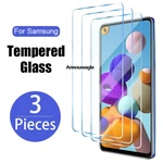 3pcs protective glass for samsung a51 a52 a50 a12 a02s a21s screen protector on samsung galaxy a71 a72 a10 a20 a70 a31 a32 glass