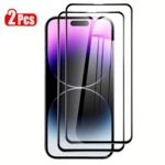 2PCS 9D Screen ProtectorTempered Glass for iPhone 14 13 12 11 Pro Max Tempered Glass for iPhone 13 12 Mini 14 Plus X XR Xs