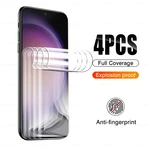 4PCS Hydrogel Films For Samsung Galaxy S23 S23Plus S22 Ultrs S21Plus S21Ultra S21 S20Plus S20Ultra S20 FE 4G 5G Soft Full Cover
