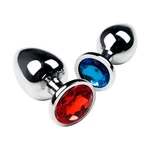 Metal Anal Sex Toys Butt Plug Stainless Steel Crystal Prostate Massage Cork, SM Game for Women Men Adult Products Sexy Toys
