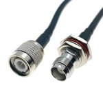 TNC male plug To TNC Female jack Bulkhead Nut Adapter Jumper Pigtail Coax Cable RG58 cable 12inch~30M