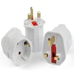 High Quality Practical Home Adapter Three Pins With Ground British Standard Electronic Components European Style