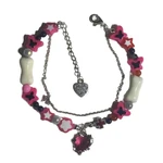 Sweet Butterfly Beaded Bracelets Fashion Heart Charm Bracelets Adjustable Wristband Bangle Party Jewelry