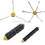 Bristle Brush + Flexible Beater Brush for iRobot Roomba 600 700 Series 3 and 6 armed side brush Free Shipping