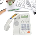 English Telephone for Home Offices Corded Landline with Mute/Redial/Flash Function 16 Type of Ringer Selectable