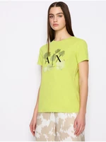 Světle zelené dámské tričko Armani Exchange - Dámské