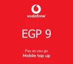 Vodafone 9 EGP Mobile Top-up EG