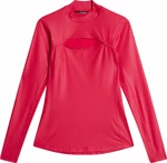 J.Lindeberg Sage Long Sleeve Womens Top Rose Red S Polo košeľa