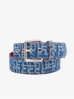 Blue Men's Patterned Belt Diesel - Men's