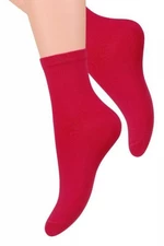 Steven 037 červené Dámské ponožky 35/37 červená