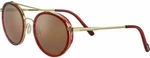 Serengeti Geary Red Streaky/Bold Gold/Mineral Polarized Drivers Gold Lunettes de vue