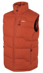 Husky  Deep M dark orange, L Pánska páperová vesta na zips