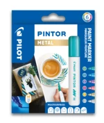 Pilot Akrylový popisovač Pintor, sada 6 ks, Metal