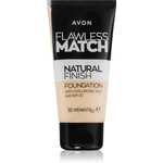 Avon Flawless Match Natural Finish hydratační make-up SPF 20 odstín 130N Alabaster 30 ml
