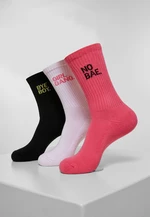 Girl Gang Socks 3-Pack pink/wht/blk