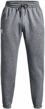 Under Armour Men's UA Essential Fleece Joggers Pitch Gray Medium Heather/White 2XL Fitness pantaloni