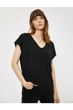 Koton Women's Ecru T-Shirt