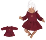 Z&Z Dětské teplákové šatičky/tunika Princess - bordó, vel. 62 (2-3m) Z&Z Dětské teplákové šatičky/tunika Princess - bordó, vel. 62 (2-3m)