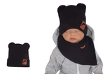 Z&Z Dvouvrstvá žebrovaná čepička s oušky, černá, vel. 80-86 (12-18m) Z&Z Dvouvrstvá žebrovaná čepička s oušky, černá, vel. 80-86 (12-18m)