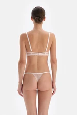 Dagi Ecru Adjustable Elastic Waist Brazillian Lace Thong