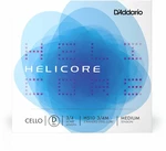 D'Addario H512 3/4M Helicore D Cordes pour instruments à cordes