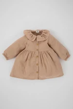 DEFACTO Regular Fit Long Sleeve Woven Dress