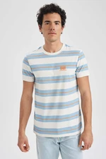 DEFACTO Slim Fit Crew Neck Printed T-Shirt