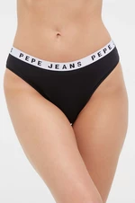 Nohavičky Pepe Jeans čierna farba