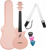 Cascha Carbon Fibre Set Ukulélé concert Rose