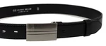 Penny Belts Pánský kožený společenský opasek 35-020-8PS-60 black 105 cm