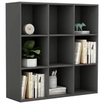 Book Cabinet Gray 38.6"x11.8"x38.6" Chipboard