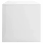 TV Cabinet High Gloss White 31.5"x15.7"x15.7" Chipboard