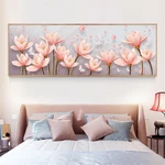 DIY 5D Diamond Painting Magnolia Flower Art Craft Kit Handmade Needlework Wall Decorations Gifts for Kids Adult