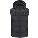 25-45°C Electric Heated Vest Waistcoat Hooded Winter Warmer USB Charge Heating Jacket Clothing